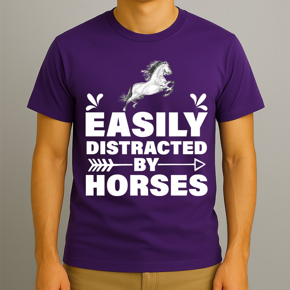 Easily Distracted By Horses T-Shirt