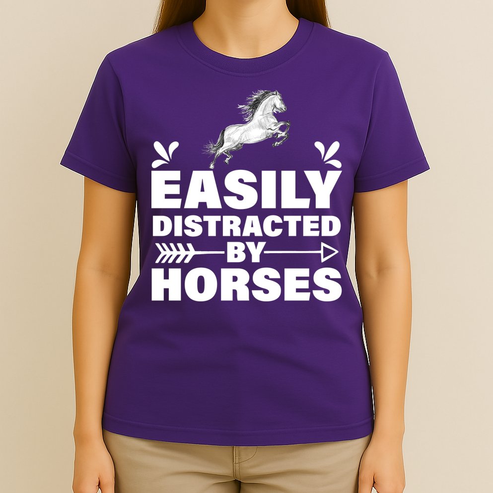 Easily Distracted By Horses T-Shirt