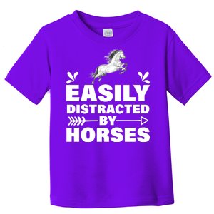 Easily Distracted By Horses Toddler T-Shirt