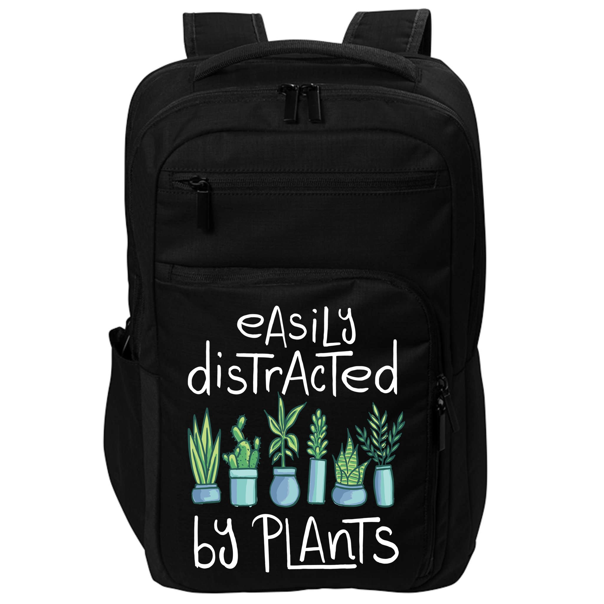 Easily Distracted By Plants Impact Tech Backpack