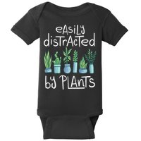 Easily Distracted By Plants Baby Bodysuit