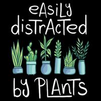 Easily Distracted By Plants Crop Top
