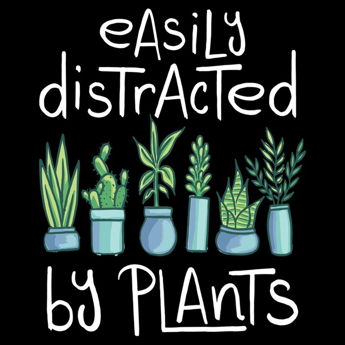 Easily Distracted By Plants Crop Top