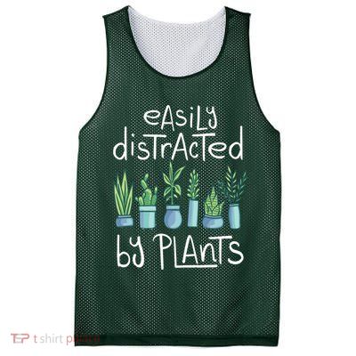 Easily Distracted By Plants Mesh Reversible Basketball Jersey Tank