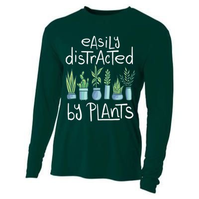 Easily Distracted By Plants Cooling Performance Long Sleeve Crew