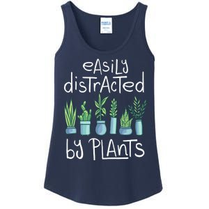 Easily Distracted By Plants Ladies Essential Tank