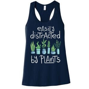 Easily Distracted By Plants Women's Racerback Tank