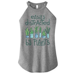 Easily Distracted By Plants Women's Perfect Tri Rocker Tank