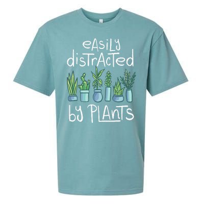 Easily Distracted By Plants Sueded Cloud Jersey T-Shirt