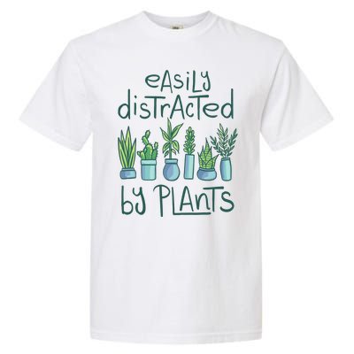 Easily Distracted By Plants Garment-Dyed Heavyweight T-Shirt