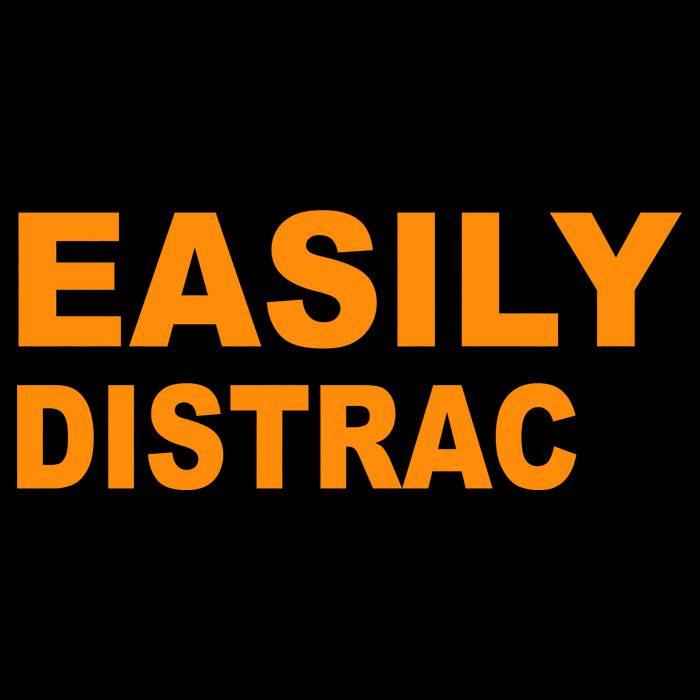 Easily Distrac(ted) Distracted Funny Flatbill Hat