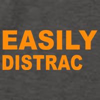 Easily Distrac(ted) Distracted Funny Vector Backpack