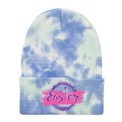 Easter Tie Dye 12in Knit Beanie