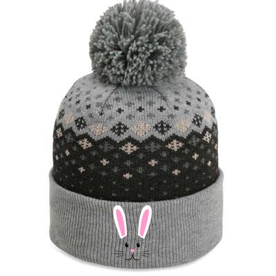 Easter Bunny Big Face Rabbit The Baniff Cuffed Pom Beanie