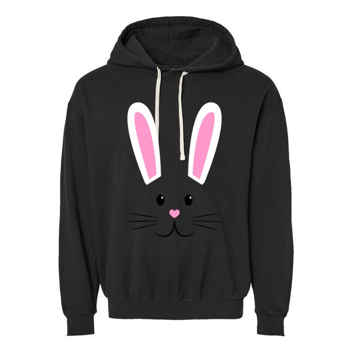Easter Bunny Big Face Rabbit Garment-Dyed Fleece Hoodie