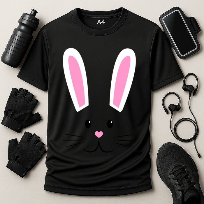 Easter Bunny Big Face Rabbit Performance Shirt