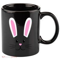 Easter Bunny Big Face Rabbit 11oz C Handle Ceramic Mug