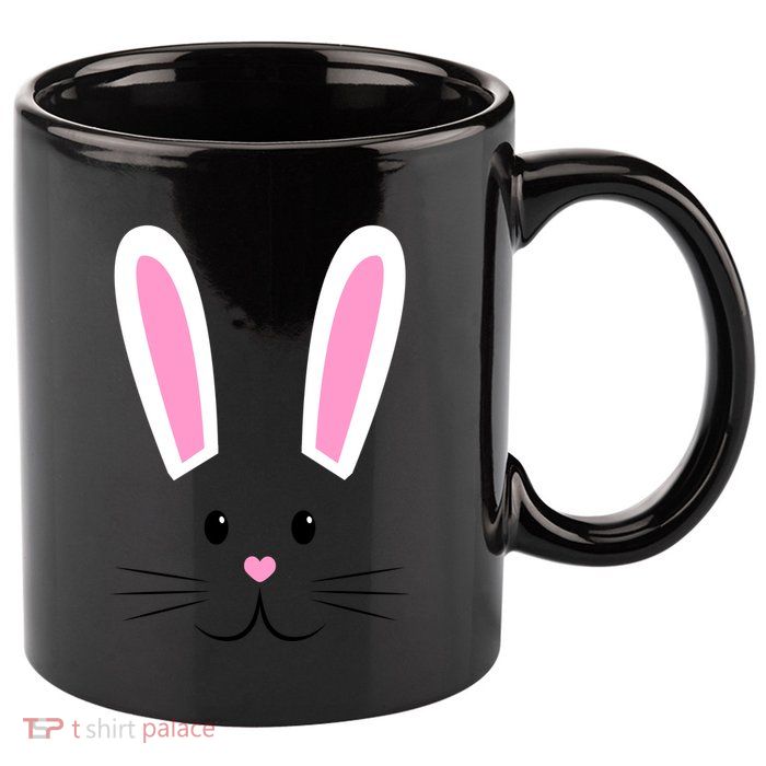 Easter Bunny Big Face Rabbit 11oz C Handle Ceramic Mug