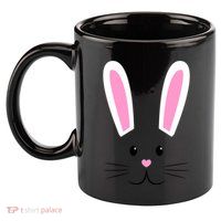 Easter Bunny Big Face Rabbit 11oz C Handle Ceramic Mug