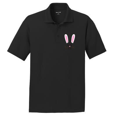 Easter Bunny Big Face Rabbit PosiCharge RacerMesh Polo