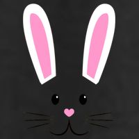 Easter Bunny Big Face Rabbit Golf Towel