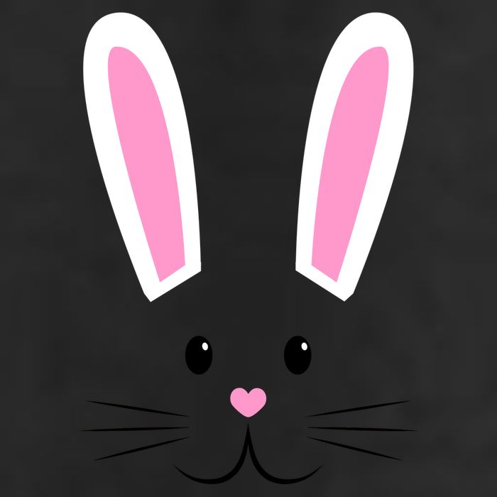 Easter Bunny Big Face Rabbit Golf Towel