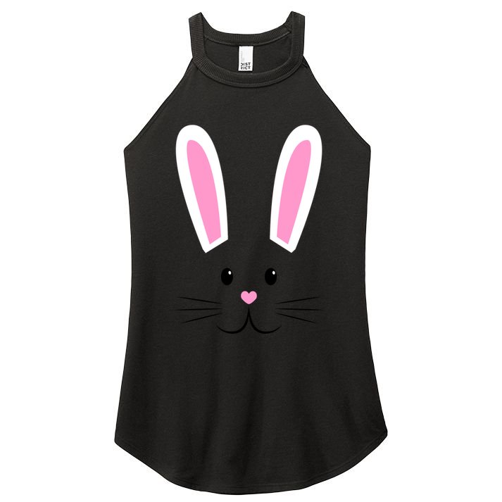 Easter Bunny Big Face Rabbit Women's Perfect Tri Rocker Tank