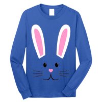 Easter Bunny Big Face Rabbit Long Sleeve Shirt