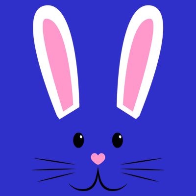 Easter Bunny Big Face Rabbit T-Shirt