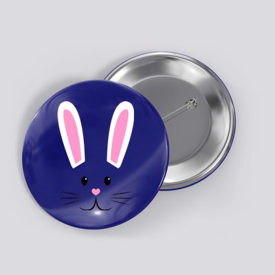 Easter Bunny Big Face Rabbit Button