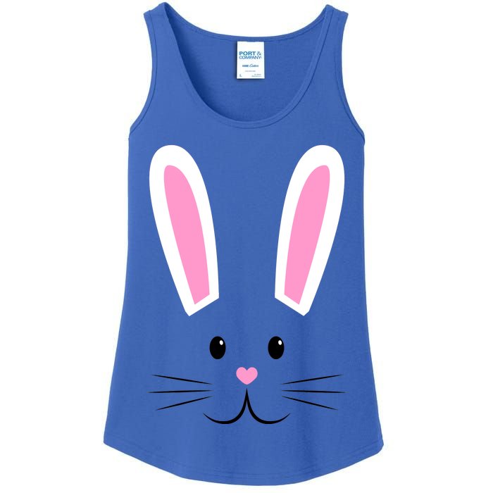 Easter Bunny Big Face Rabbit Ladies Essential Tank