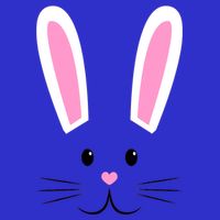 Easter Bunny Big Face Rabbit 16 in Basic Backpack