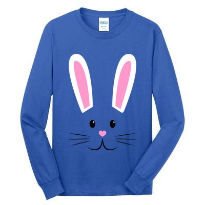Easter Bunny Big Face Rabbit Tall Long Sleeve T-Shirt