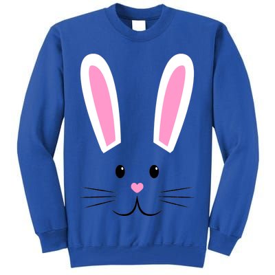 Easter Bunny Big Face Rabbit Tall Sweatshirt