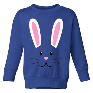 Easter Bunny Big Face Rabbit Toddler Sweatshirt