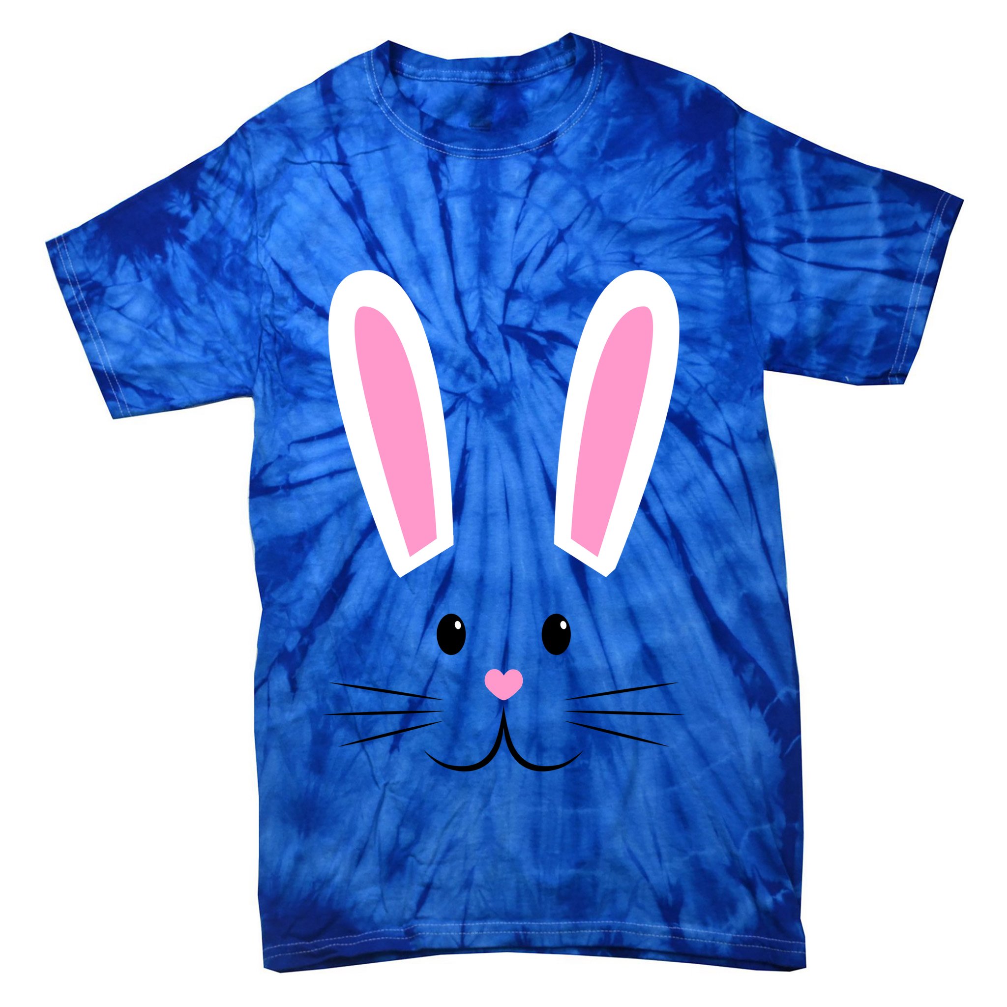 Easter Bunny Big Face Rabbit Tie-Dye T-Shirt