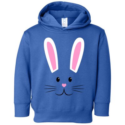 Easter Bunny Big Face Rabbit Toddler Hoodie