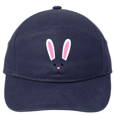 Easter Bunny Big Face Rabbit 7-Panel Snapback Hat