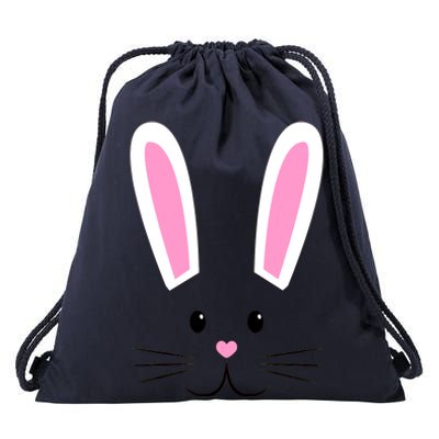 Easter Bunny Big Face Rabbit Drawstring Bag