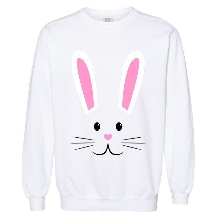 Easter Bunny Big Face Rabbit Garment-Dyed Sweatshirt