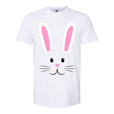 Easter Bunny Big Face Rabbit Softstyle® CVC T-Shirt