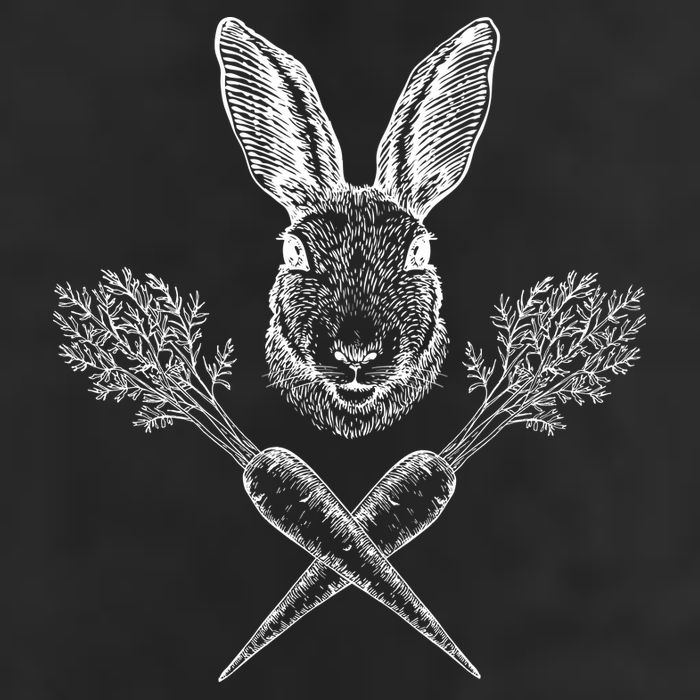 Easter Bunny Carrot Crossbones Cool Comfort Performance Bucket Hat