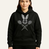 Easter Bunny Carrot Crossbones Hoodie