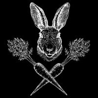 Easter Bunny Carrot Crossbones Hoodie