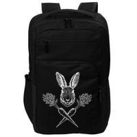 Easter Bunny Carrot Crossbones Impact Tech Backpack