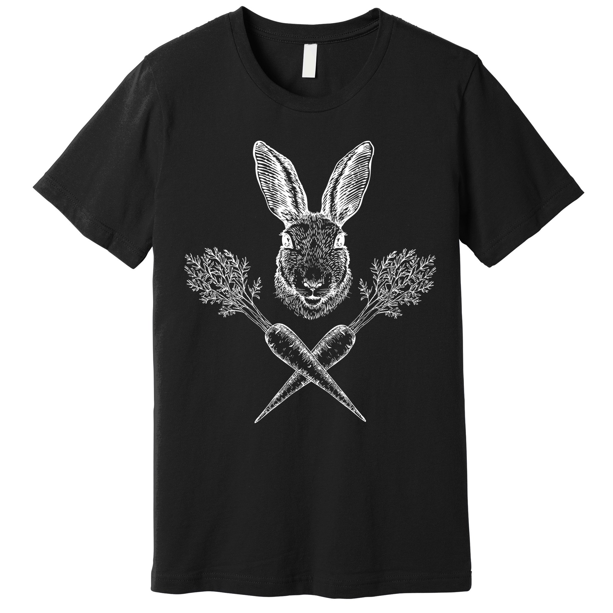 Easter Bunny Carrot Crossbones Premium T-Shirt