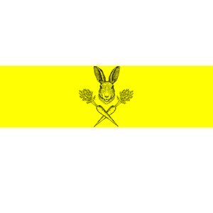 Easter Bunny Carrot Crossbones Bumper Sticker