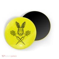 Easter Bunny Carrot Crossbones Magnet
