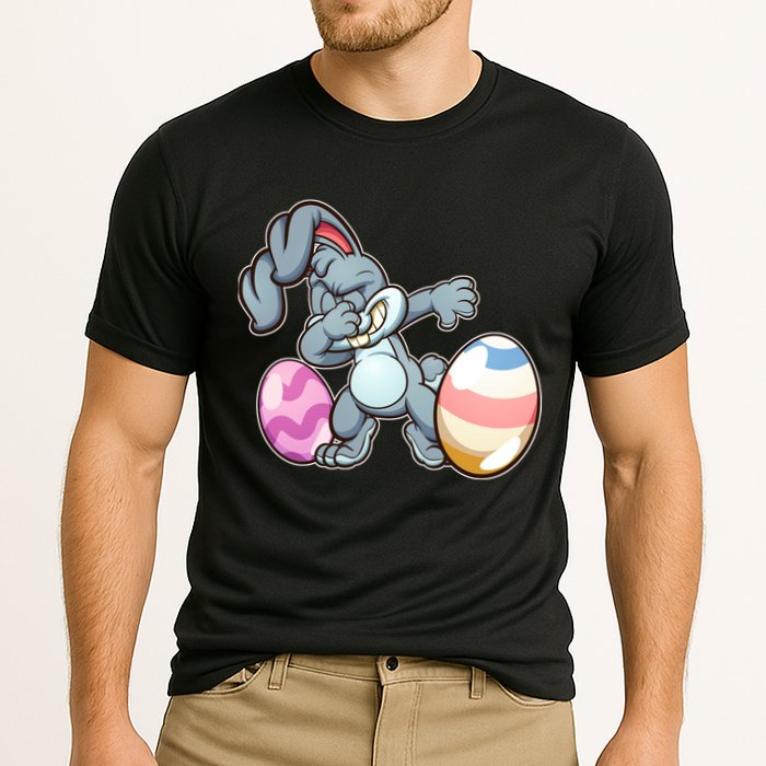 Easter Bunny Dabbing Cooling Performance Crew T-Shirt
