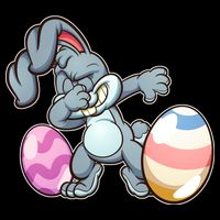 Easter Bunny Dabbing Cooling Performance Crew T-Shirt
